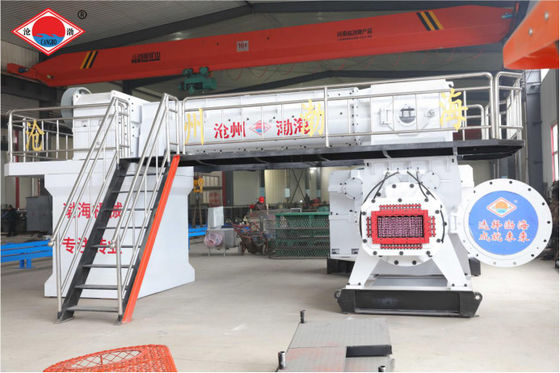 Two Stage Vacuum Extruder Interlocking Brick Making Machine